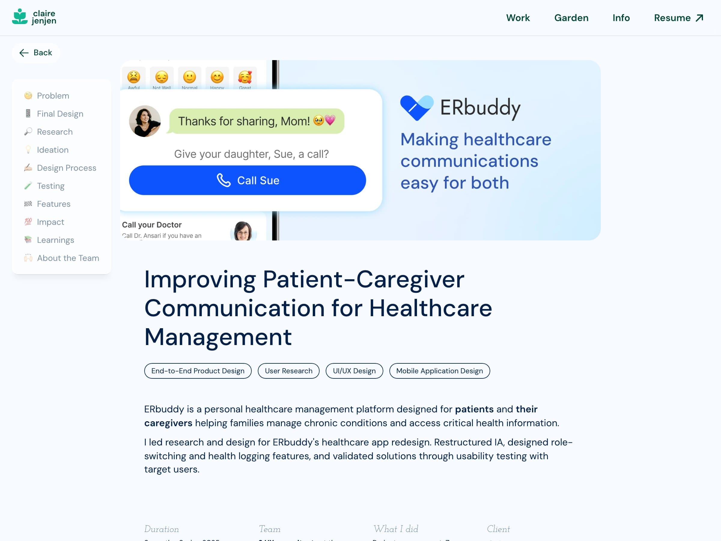Featured project by Claire Jen